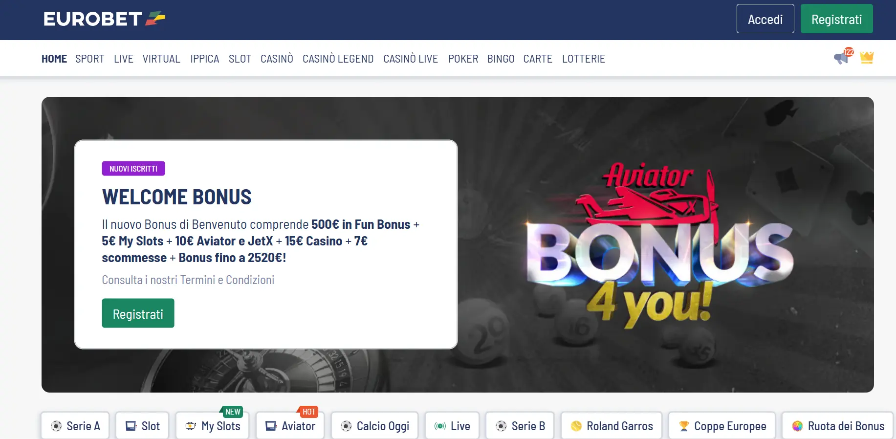 Tipi di bonus di benvenuto nei casinò - scopri le offerte per i nuovi giocatori